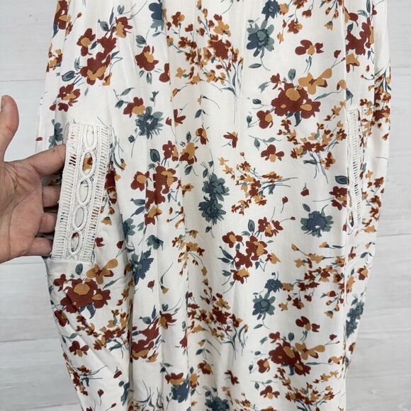 dRA Los Angeles Square Neck Shift Dress Size S Floral Mini Beach Spring Summer - Picture 2 of 13